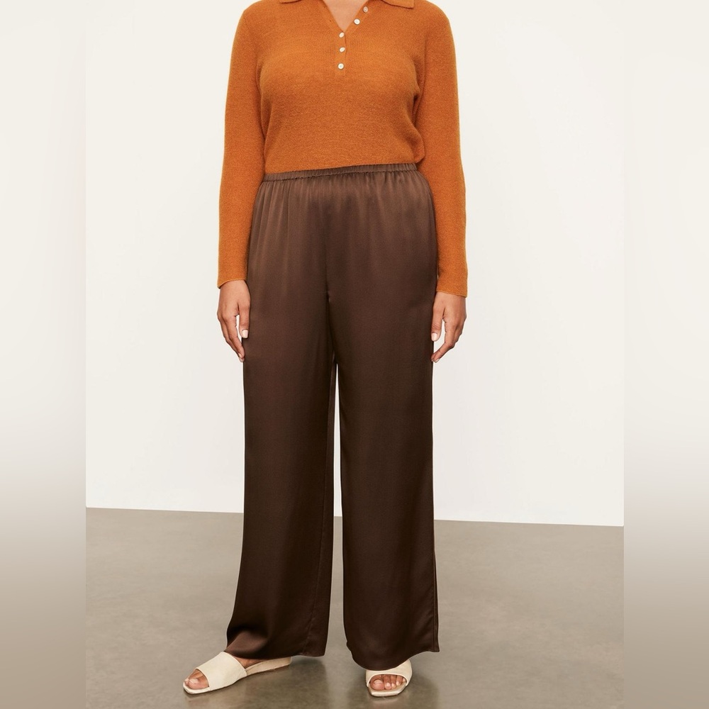 NEW Vince 100% Silk Pajama Pant-Size XXL-Brown-Retails for $375 - Picture 3 of 16